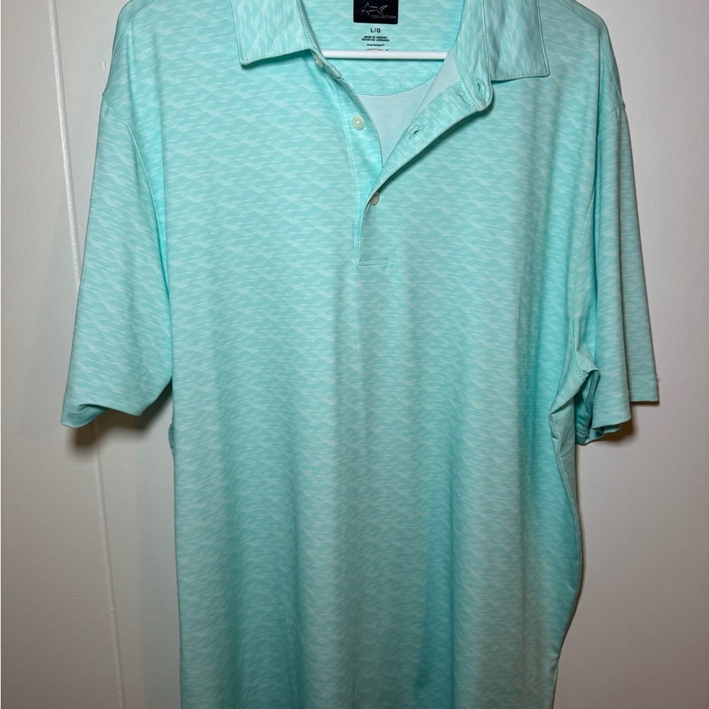 Greg Norman Collection Aqua Polo Shirt